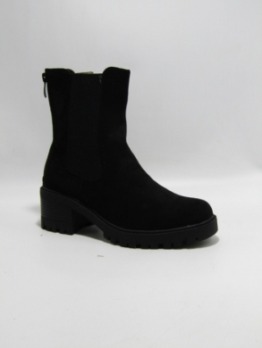 Botki damskie ocieplane na obcasie (36-41) H108A BLACK
