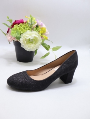 Czółenki damskie na obcasie (36-41) YO-720 BLACK