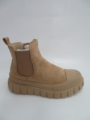 Botki damskie jesienne na płaskim (36-41) 2019 KHAKI