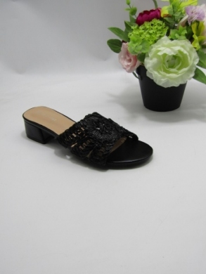 Klapki damskie na obcasie (36-41) BL466 BLACK