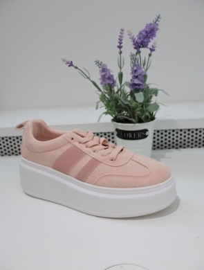 Buty sportowe damskie na płaskim (36-41) 9156 PINK