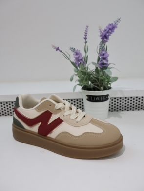 Buty sportowe damskie na płaskim (36-41) 9166 KHAKI