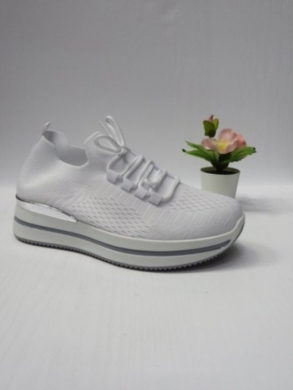 Buty sportowe damskie na koturnie (36-41) 139 WHITE