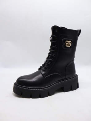 Botki damskie na płaskim (36-41) 833P BL/PU