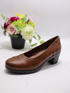 Półbuty damskie na obcasie (36-41) YCC100 BROWN