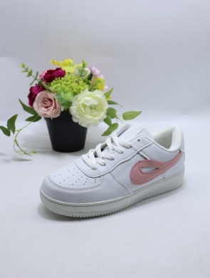 Buty sportowe damskie na płaskim (36-41) DN91-318 WH/PINK