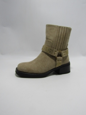 Botki damskie ocieplane na płaskim (36-41) AXHX-72 KHAKI