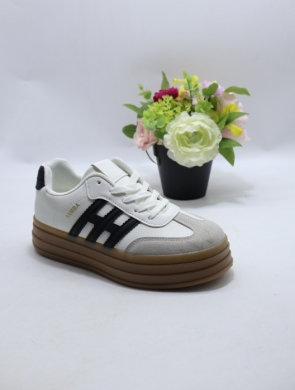 Buty sportowe damskie na płaskim (36-41) ZL-16 WH/BL