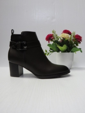 Botki damskie ocieplane na obcasie (36-41) 1357 DBROWN