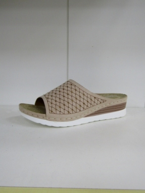 Klapki damskie na koturnie (36-41) N22-1067 BEIGE