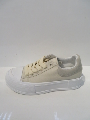 Trampki damskie na płaskim (36-41) HR-26 BEIGE
