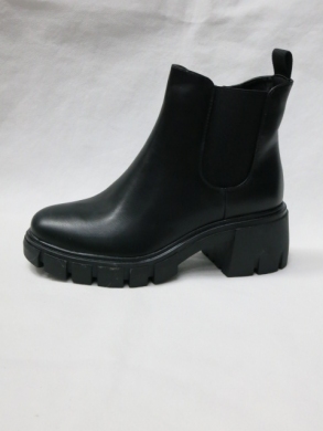 Botki damskie na obcasie (36-41) DE1036P BLACK