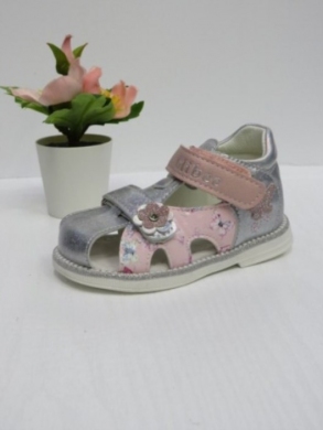 Sandały dziewczęce (20-25) AB241 SILVER/PINK
