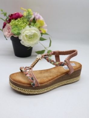 Sandały damskie na płaskim (36-41) 9821 PINK