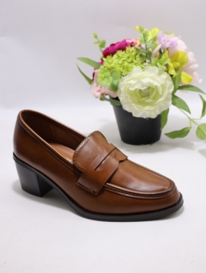 Półbuty damskie na obcasie (36-41) CHC366 CAMEL