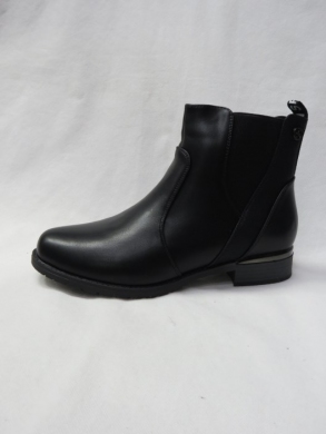 Botki damskie ocieplane na płaskim (36-41) SG-560 BLACK