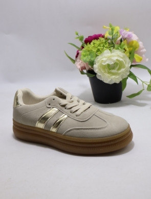 Buty sportowe damskie na płaskim (36-41) K1758 BEIGE