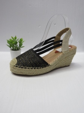 Sandały damskie na koturnie (36-41) ZZ-12 BLACK