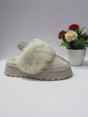 Kapcie damskie ocieplane (36-41) XQZ-23312 BEIGE