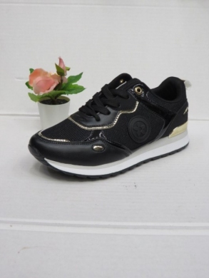 Buty sportowe damskie na płaskim (36-41) 0-746 BLACK/GOLD