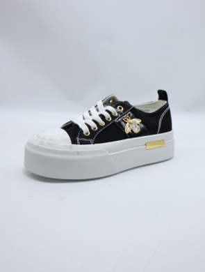 Trampki damskie na płaskim (36-41) A003 BLACK