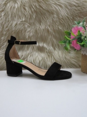 Sandały damskie na obcasie (36-41) 8338-51 BLACK