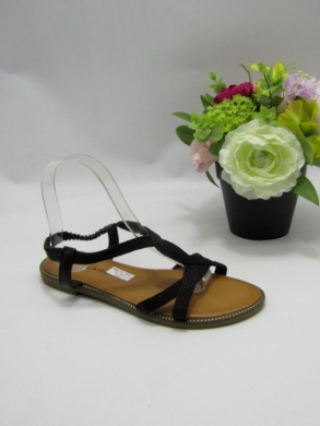 Sandały damskie na płaskim (36-41) F-43 BLACK