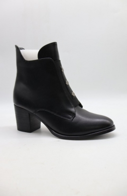 Botki damskie ocieplane na obcasie (36-41) BA-620 BLACK
