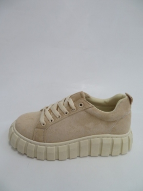 Sportowe Damskie na koturnie (36-41) BH9 BEIGE