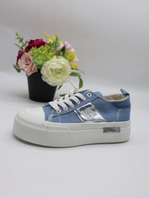 Trampki damskie na płaskim (36-41) LY100 BLUE