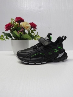 Buty sportowe chłopięce (32-37) LC906 BLACK/GREEN
