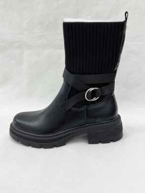 Botki damskie na płaskim (36-41) YQ41 BLACK