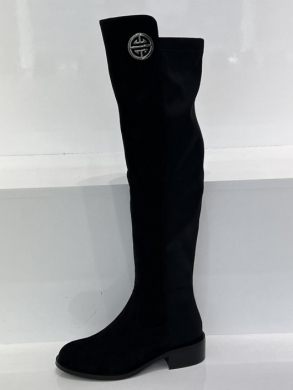 Kozaki damskie ocieplane na obcasie (36-41) GD-FL3023 BLACK