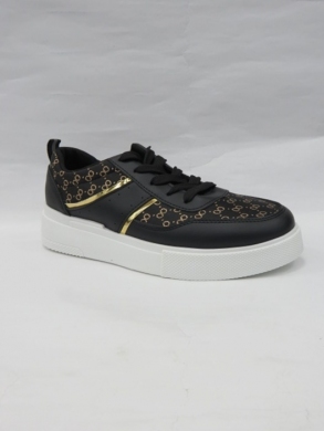 Buty sportowe damskie na płaskim (36-41) P05 BLACK