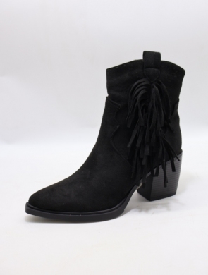 Botki damskie na obcasie (36-41) 68345 BLACK