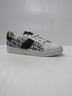 Trampki damskie na płaskim (36-41) QS-59 WHITE/NAVY
