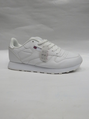 Buty sportowe damskie na płaskim (36-41) D77-3 WHITE