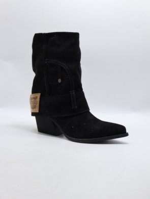 Botki damskie na obcasie (36-41) RQ526 BLACK