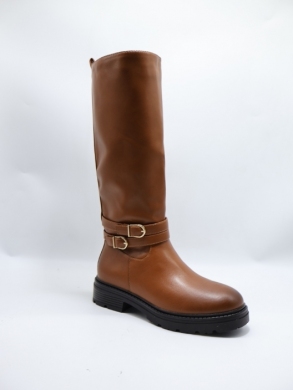 Kozaki damskie ocieplane na płaskim (36-41) JW192 CAMEL