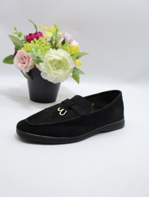 Mokasyny damskie na płaskim (36-41) LC-33 BLACK