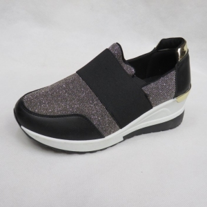 Buty sportowe damskie na koturnie (36-41) K99161 BLACK