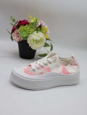 Trampki damskie na płaskim (36-41) LA190 PINK