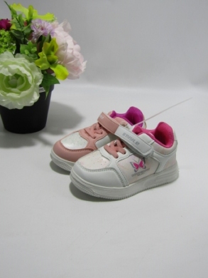Buty sportowe dziewczęce (25-30) B146-1 WH/PINK