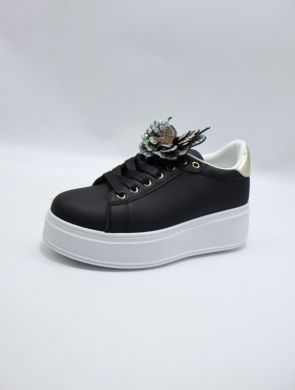 Buty sportowe damskie na płaskim (36-41) YY-23 BLACK
