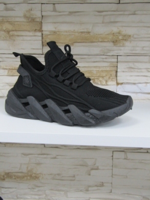 Buty sportowe damskie na płaskim (36-41) 88-68 BLACK