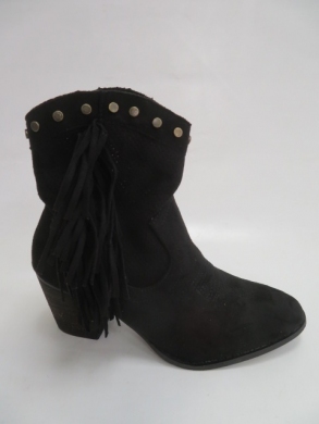 Botki damskie jesienne na obcasie (36-41) 69003 BLACK