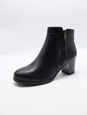 Botki damskie ocieplane na obcasie (36-41) S1805 PU
