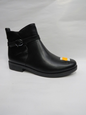 Botki damskie ocieplane na płaskim (36-41) XCHE-11 BLACK