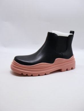 Botki damskie na płaskim (36-41) 215-2 RED