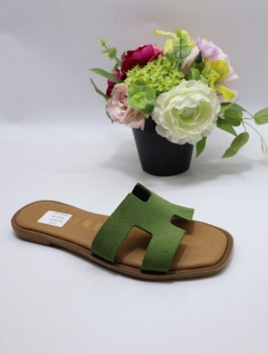 Klapki damskie na płaskim (36-41) 02 GREEN